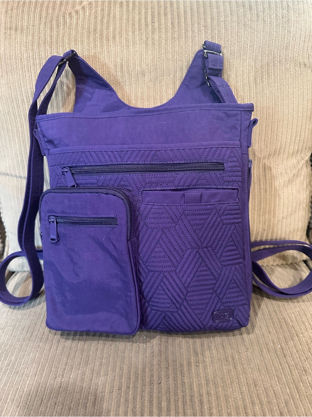 LUG Monorail Purple Backpack Convertible Shoulder Bag - Stylish Everyday Carry